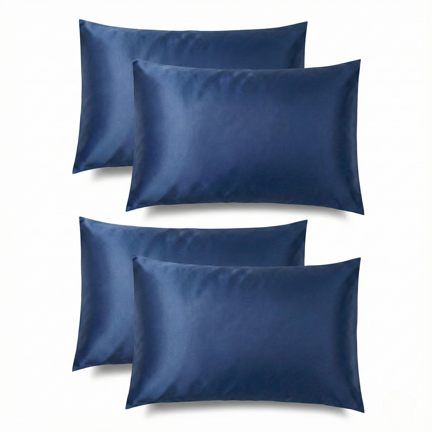 Mitternachtsblau Seidenkissenbezug