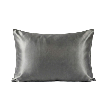Granit Grau Seidenkissenbezug