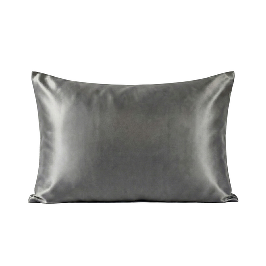 Granit Grau Seidenkissenbezug