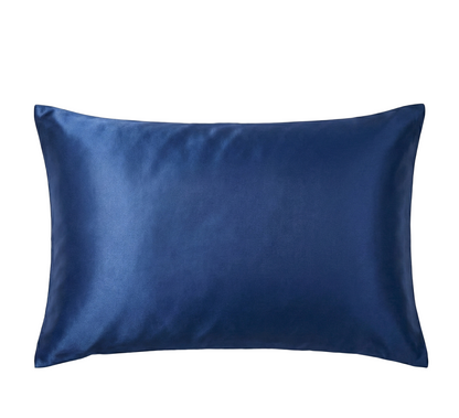 Mitternachtsblau Seidenkissenbezug