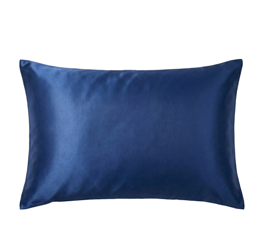 Mitternachtsblau Seidenkissenbezug