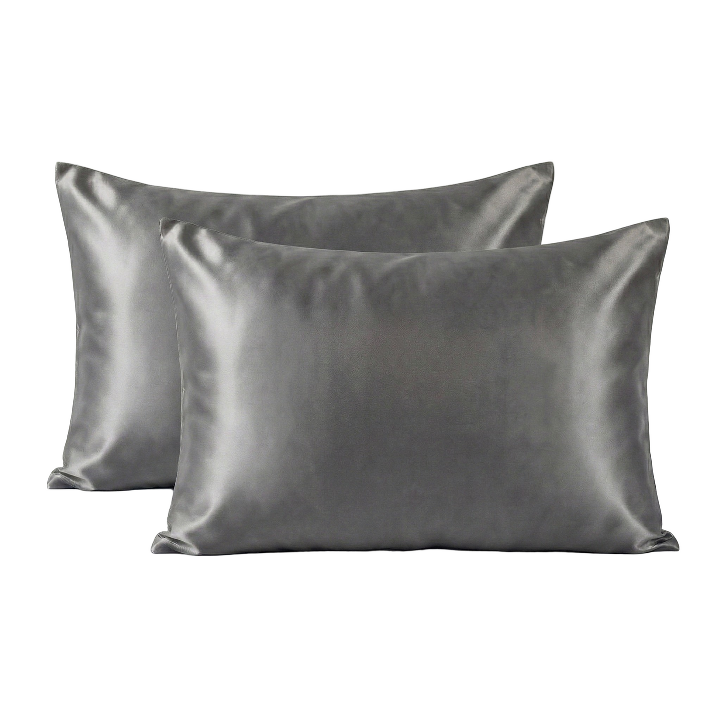 Granit Grau Seidenkissenbezug